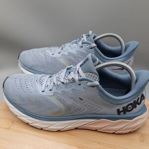 Hoka Shoes Womens 11B Blue Fog Arahi 5 Running Athletic 1115012 BFPB Flaws
